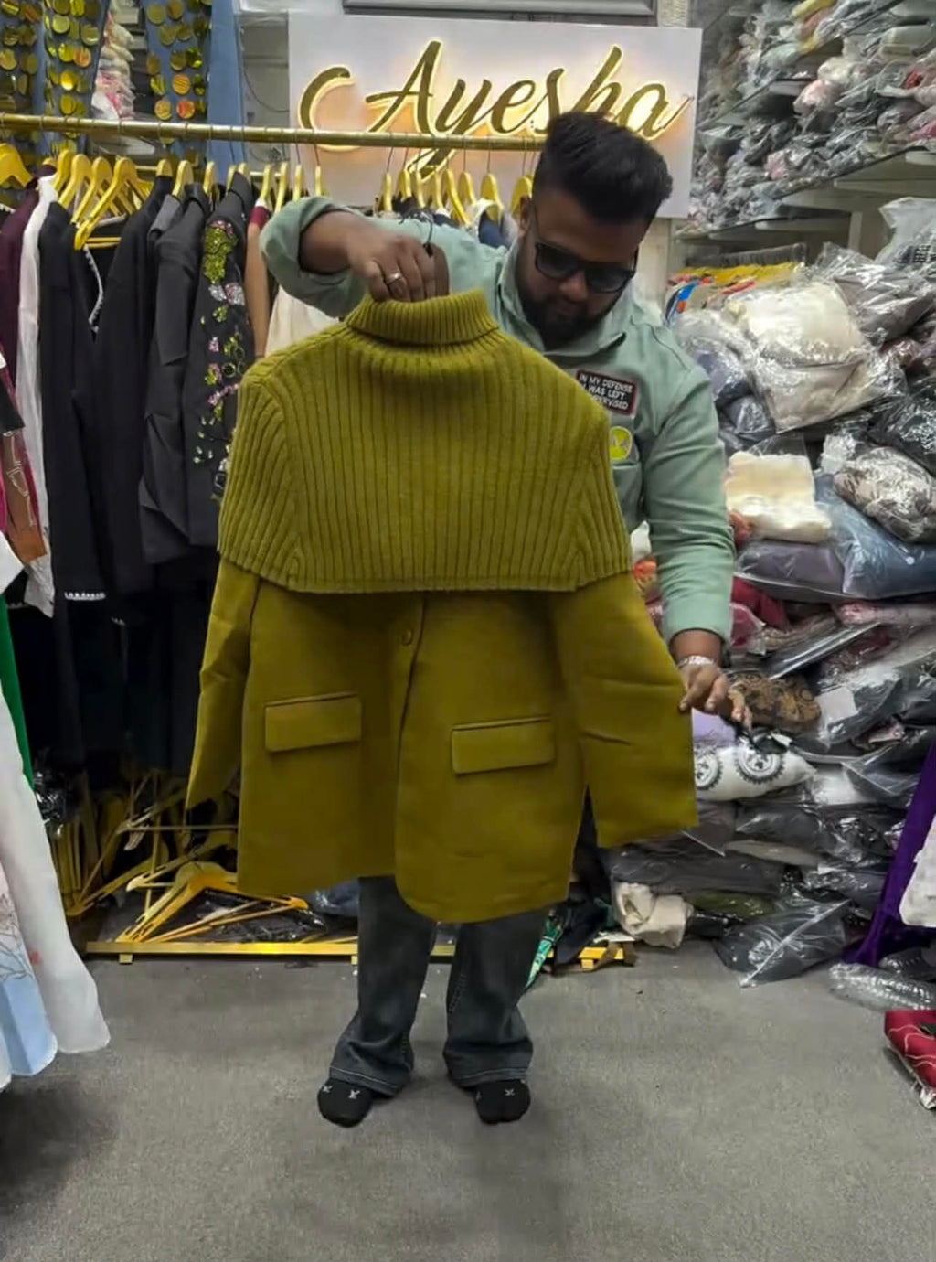 Women Wool Fashion Coat