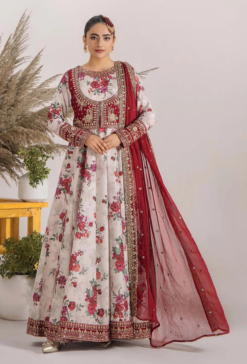 FLORAL LUXURY EMBROIDERED DRESS