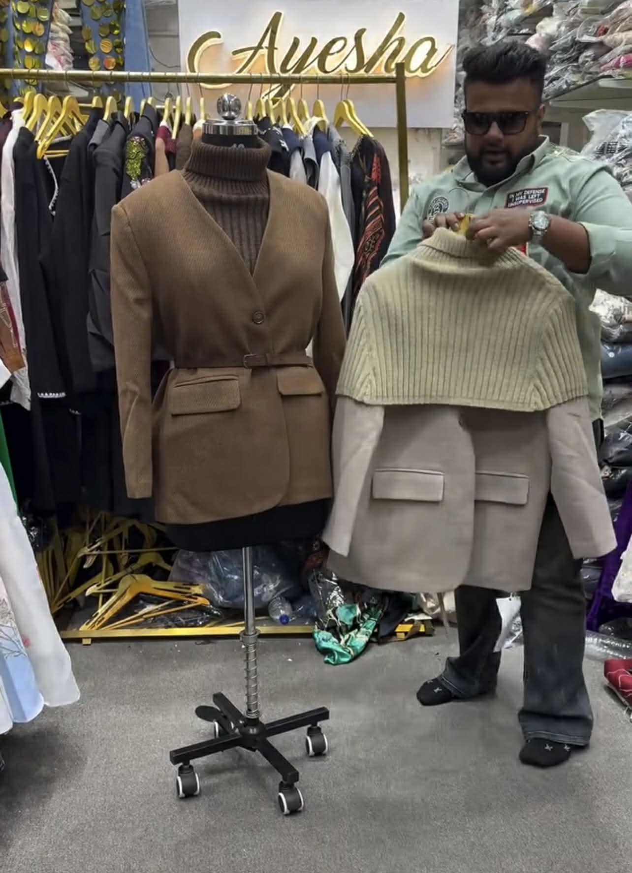 Women Wool Fashion Coat