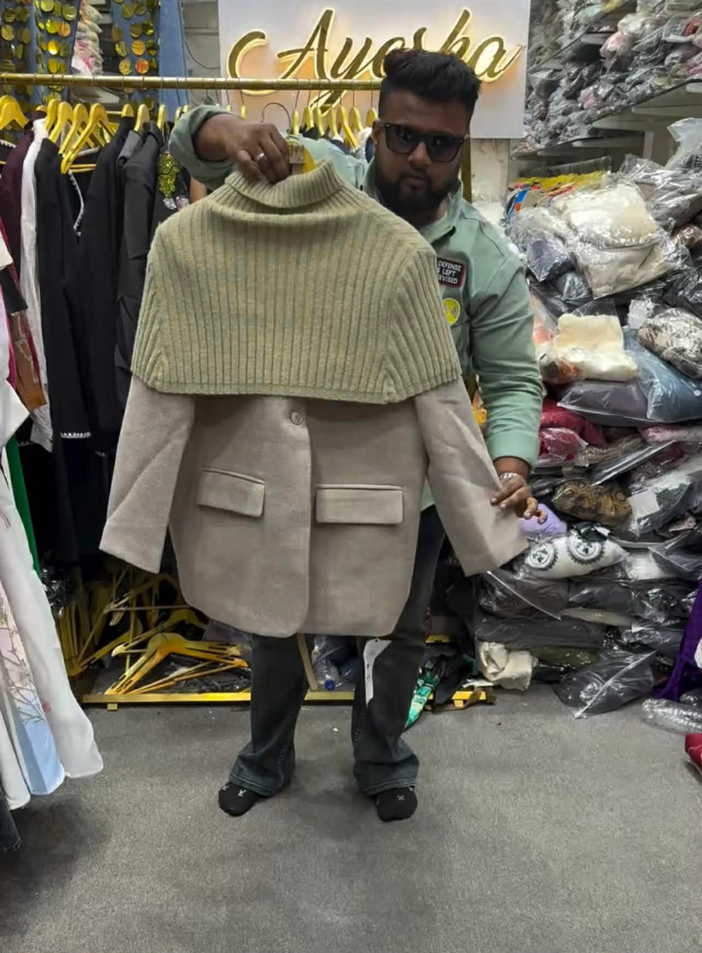 Women Wool Fashion Coat