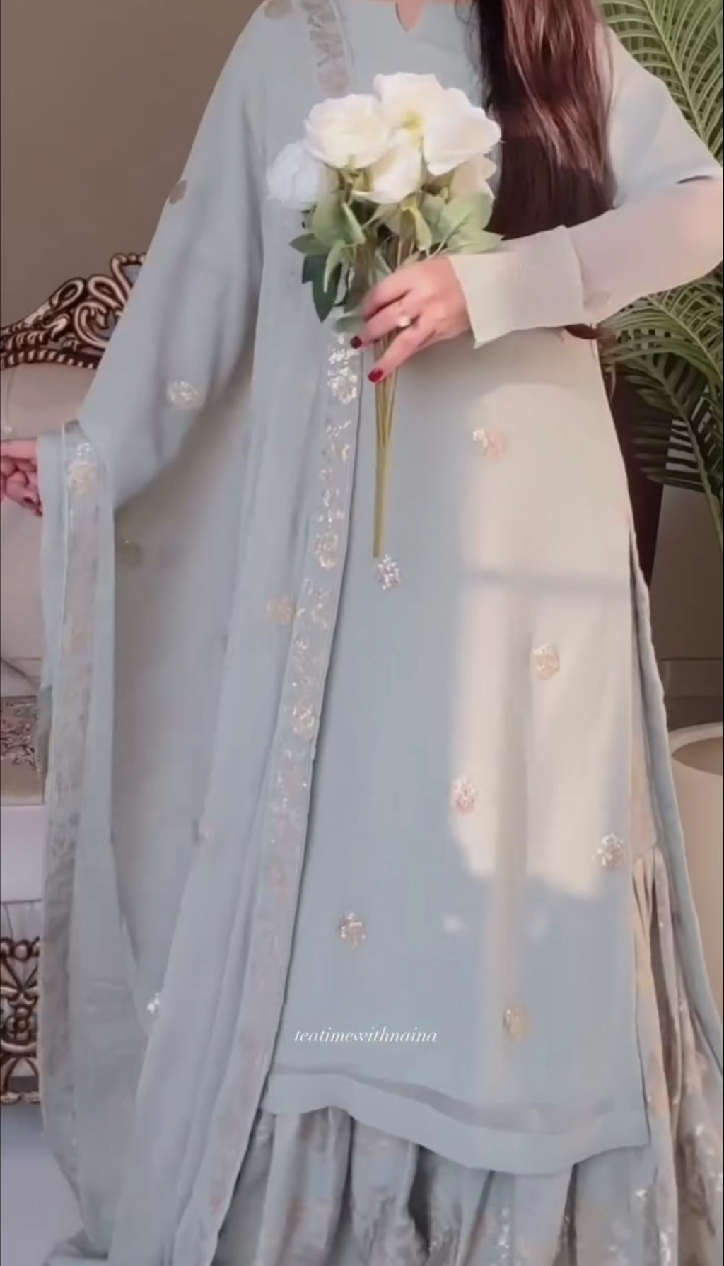 Elegant Embroidered Frock