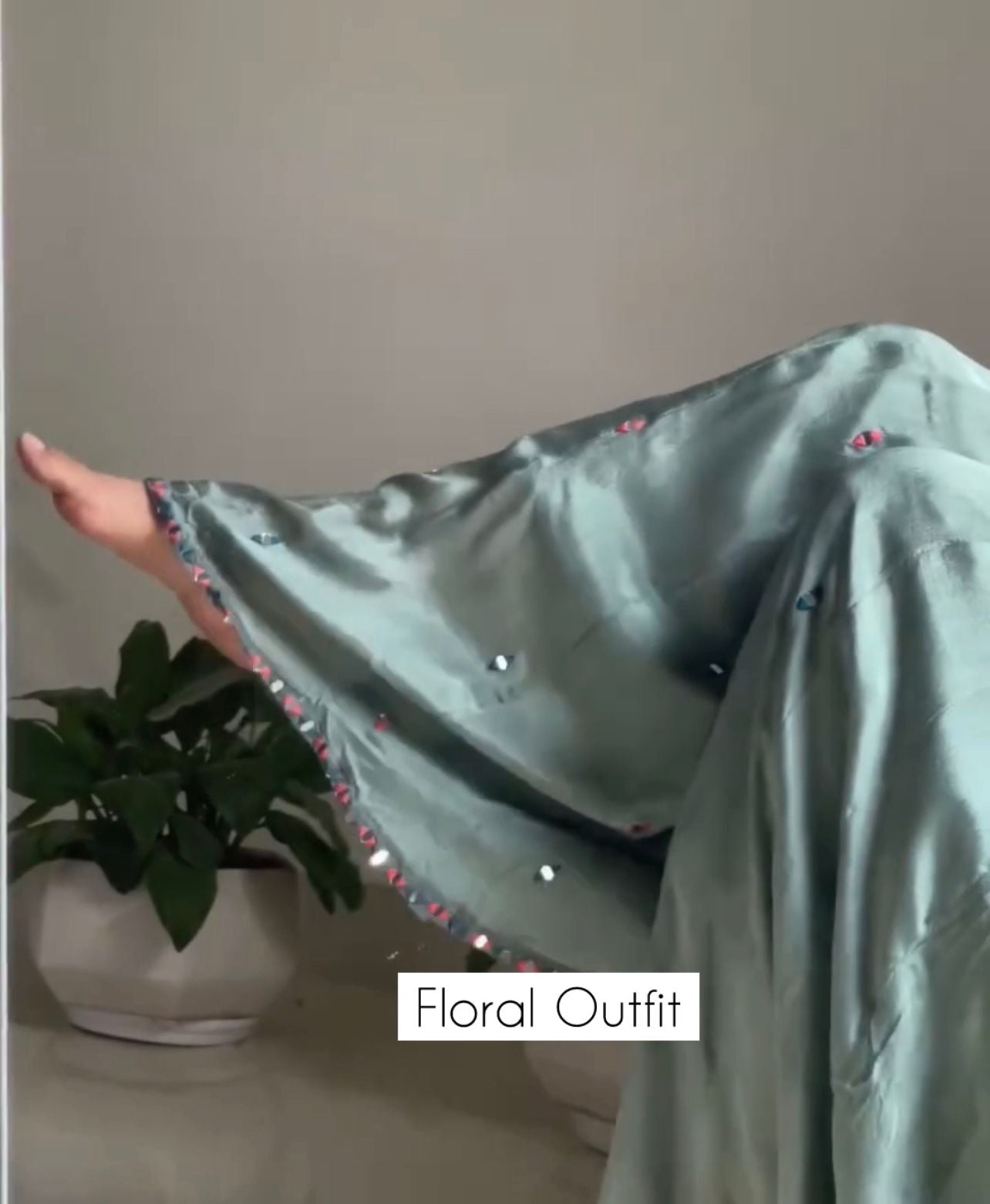 Women Floral 3Pcs Stitched Dress