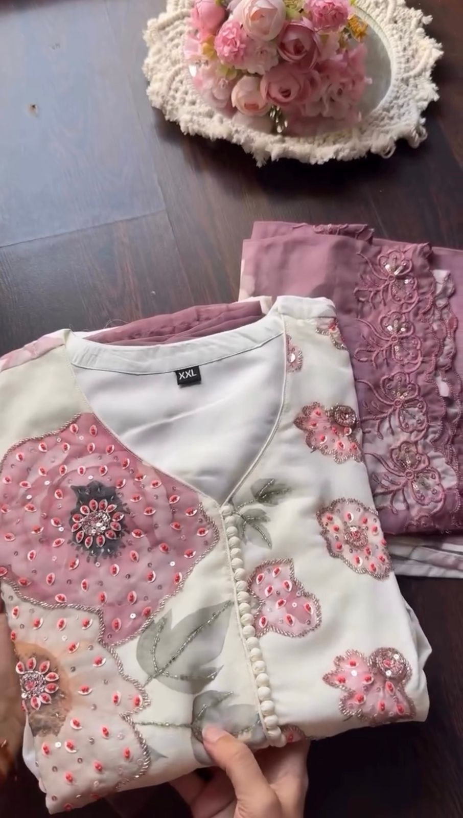 Women Stitched Floral Frock