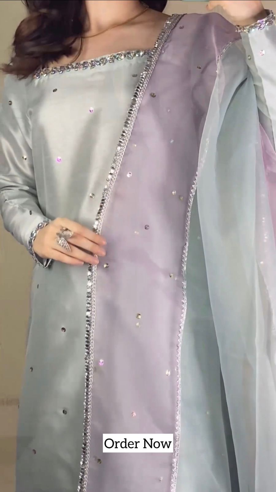 FESTIVE EMBRODERED 3PCS DRESS