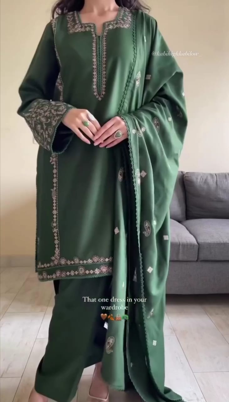 Premium Embroidered Women’s 3-Piece Suit