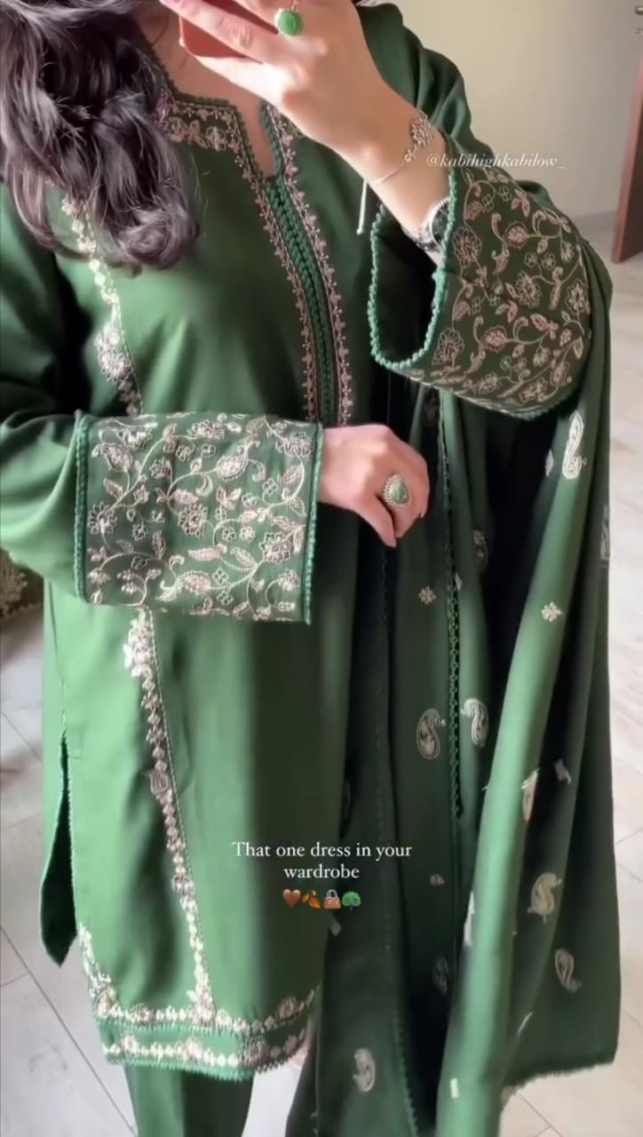 Premium Embroidered Women’s 3-Piece Suit