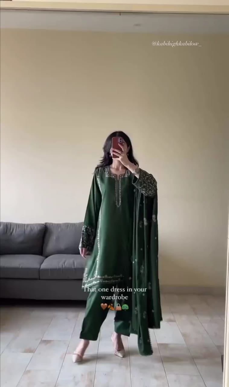 Premium Embroidered Women’s 3-Piece Suit