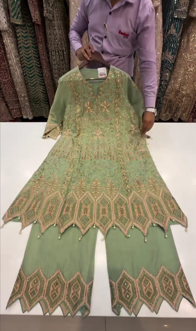 Embroidered 3pc Suit