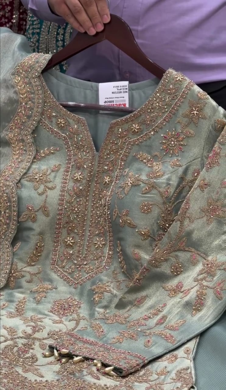 Heavy Embroidered 3pc Suit