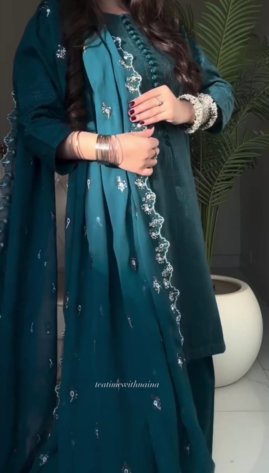 Royal Blue Elegance 3PC Embroidered Suit