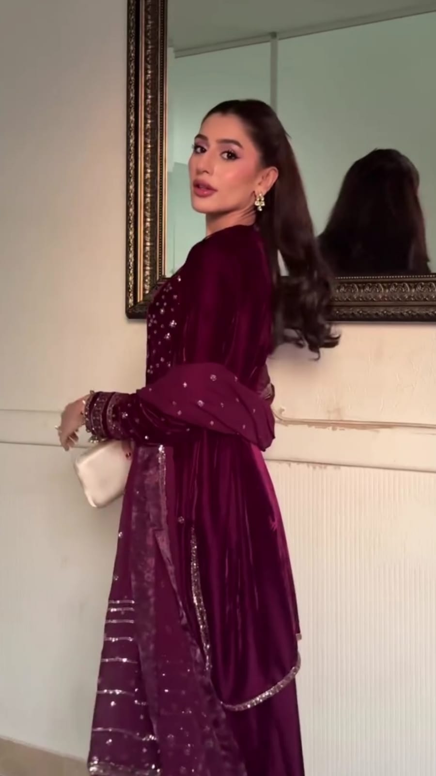 Luxury Velvet Embroidered 3-Piece Suit