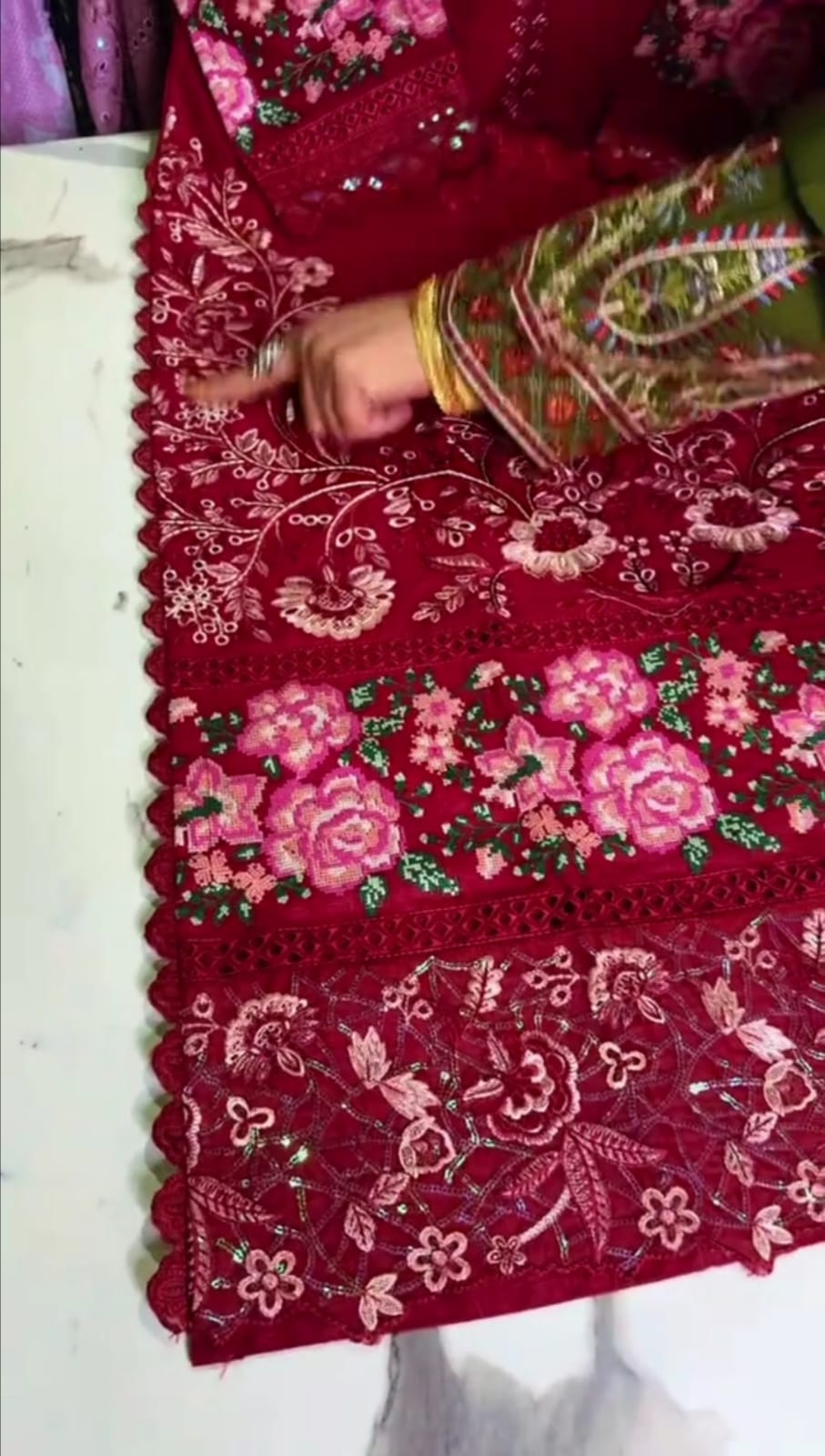 Everyday Comfort 3-Piece Embroidered Dress