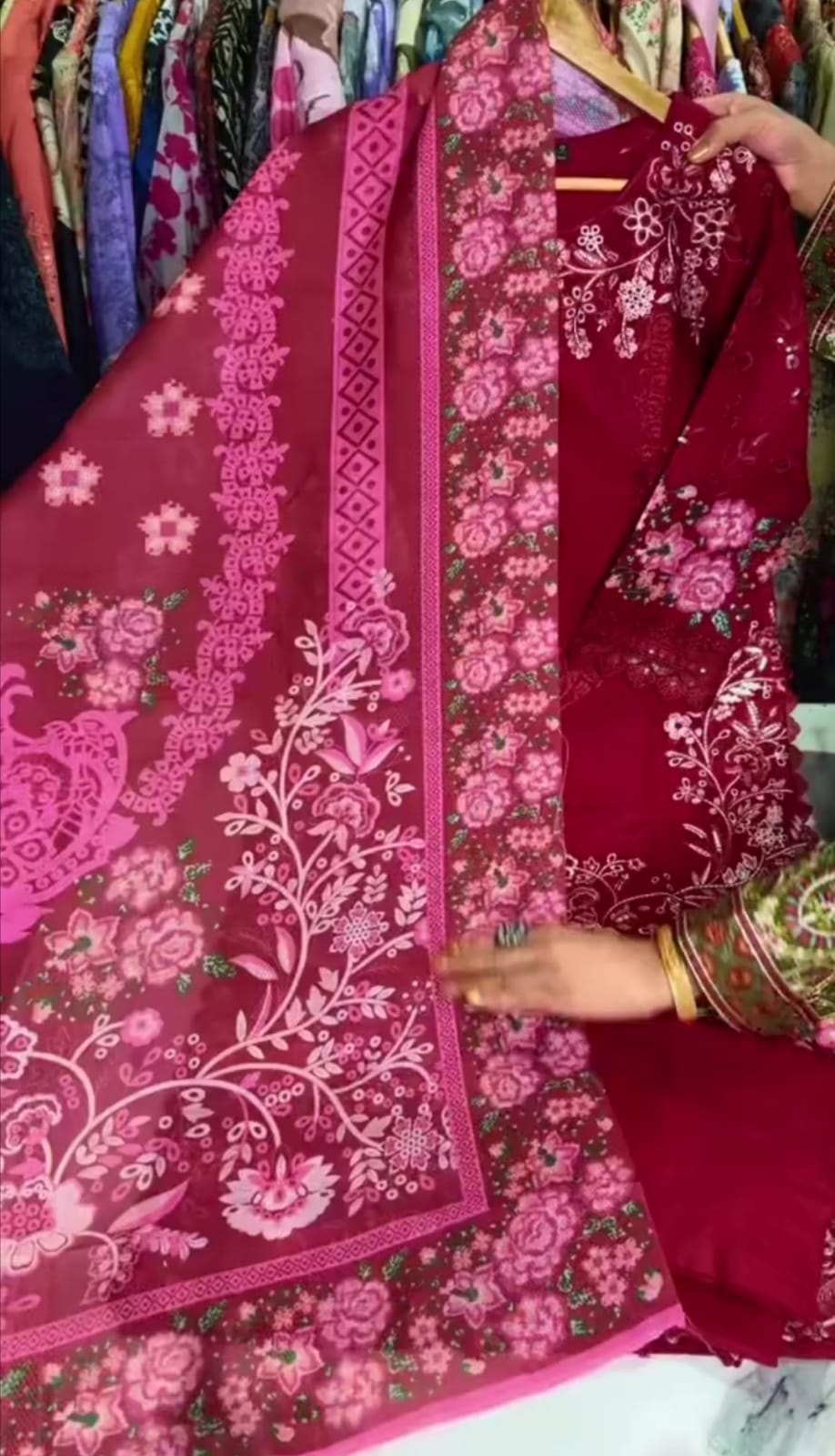 Everyday Comfort 3-Piece Embroidered Dress