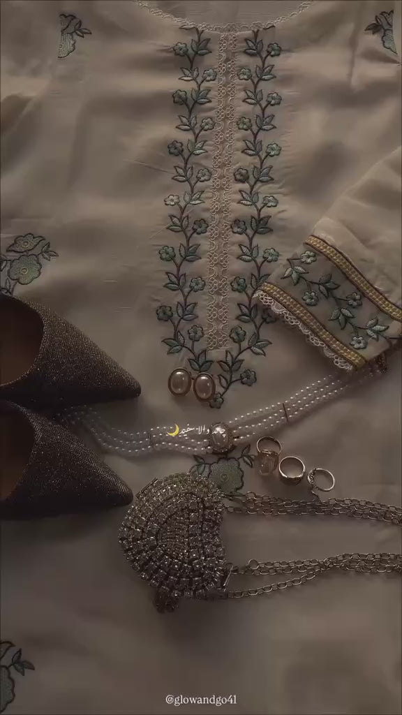 3PCS Embroidered Dress