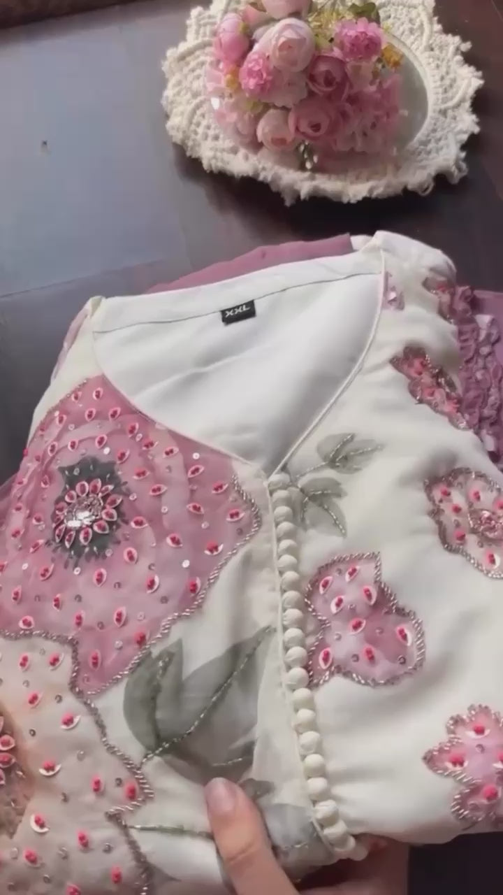 Women Stitched Floral Frock