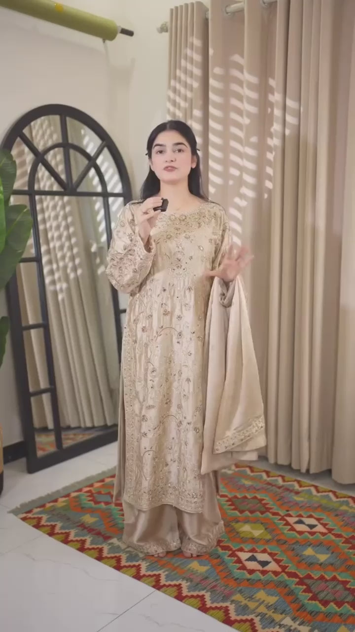 FESTIVE 3PCS STITCHED DRESS