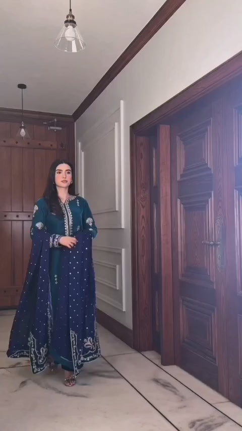 Classic Semi-Formal 3pc Suit with Sheer Sleeves